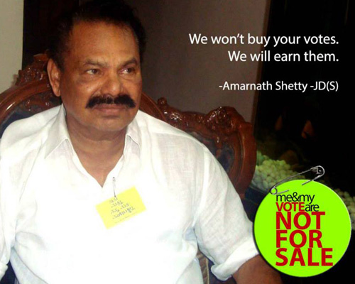 ‘Me and My Vote are Not for Sale’ also invites political candidates to pledge that they will not try to buy votes. 